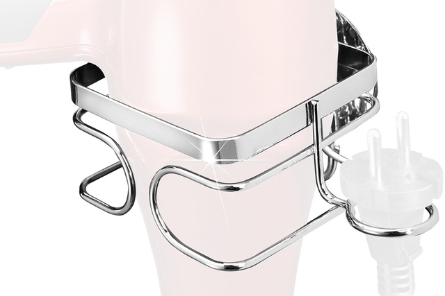 Suport pentru uscator de par TURBOFIX, fixare fără găurire, oțel inoxidabil