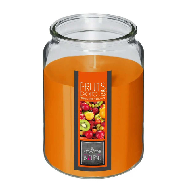 Lumanare parfumata in sticla NINA, 510 g, fructe tropicale