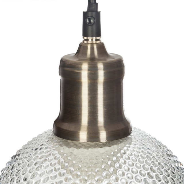 Pendul de sticlă în formă de bilă, cu inserții,