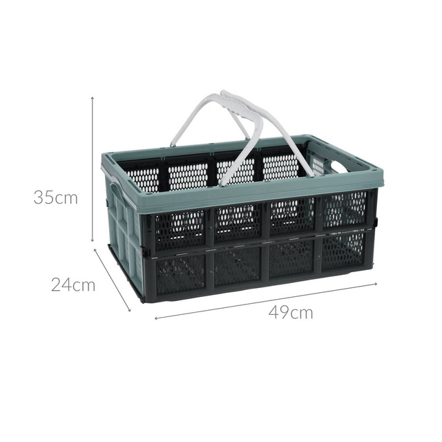 Ladita, portbagaj, 35 x 24 x 49 cm, verde