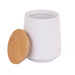 Recipient ceramic cu capac din bambus, 1080 ml