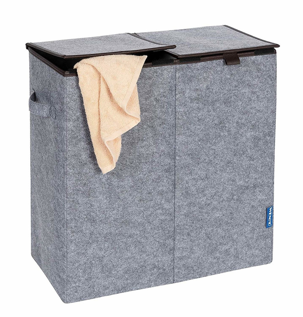 Coș de rufe 2 compartimente DUO, 82 L, WENKO