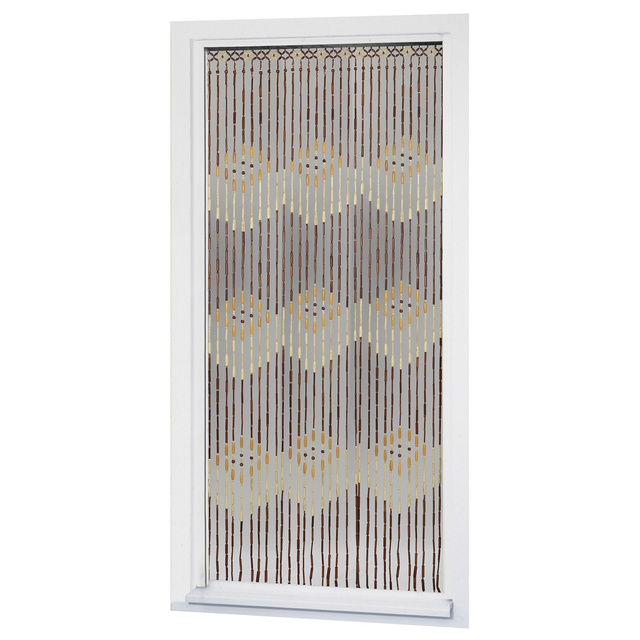 Perdea pentru ușă cu margele din lemn, 90 x 200 cm