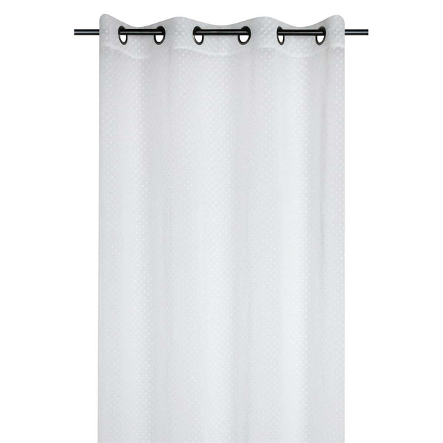Cortină albă, transparentă, 135 x 260 cm