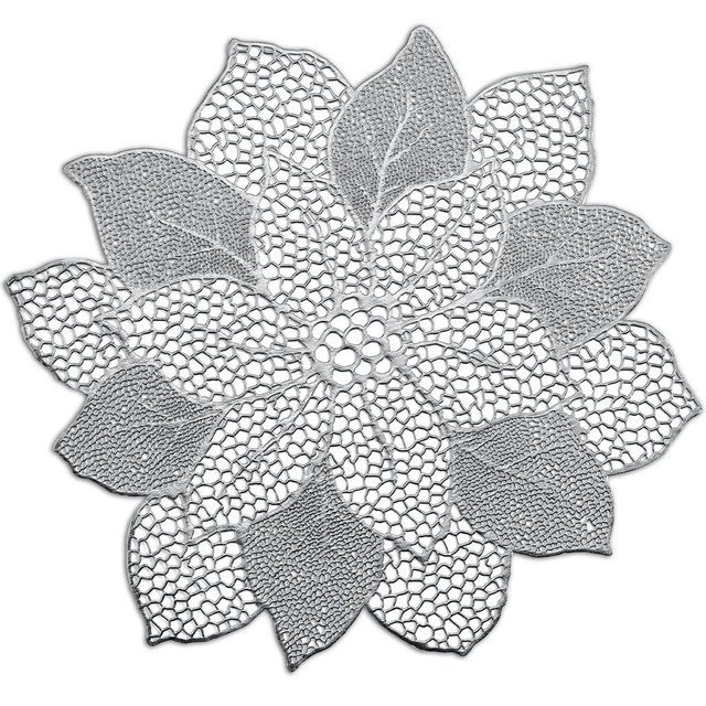 Suport farfurii Flower, Argintiu, 47x49 cm,  Zeller
