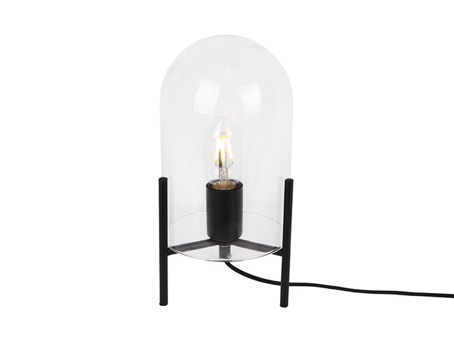 Lampă de birou cu abajur din sticlă BELL, Ø 16 cm