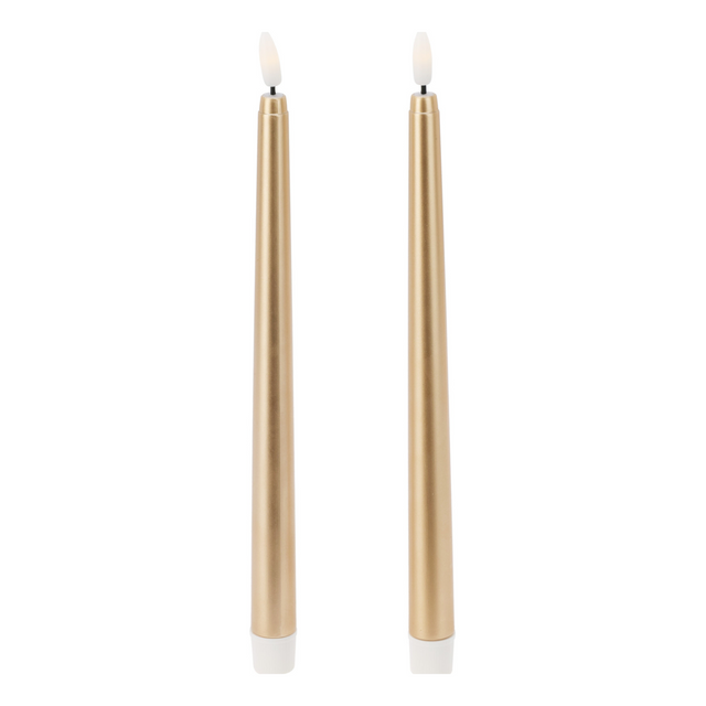 Lumânări de masă din ceară cu LED, 27 cm