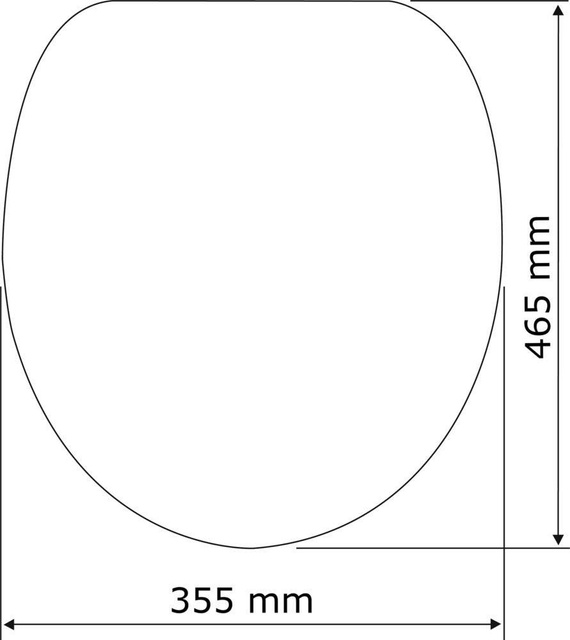 Capacul de toaletă PALMA - Duroplast, cu cădere lentă, WENKO