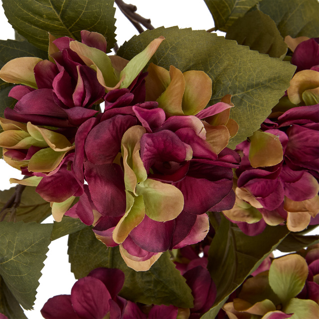 Buchet artificial FRIA 5 hortensii, înălțime 53 cm, violet.