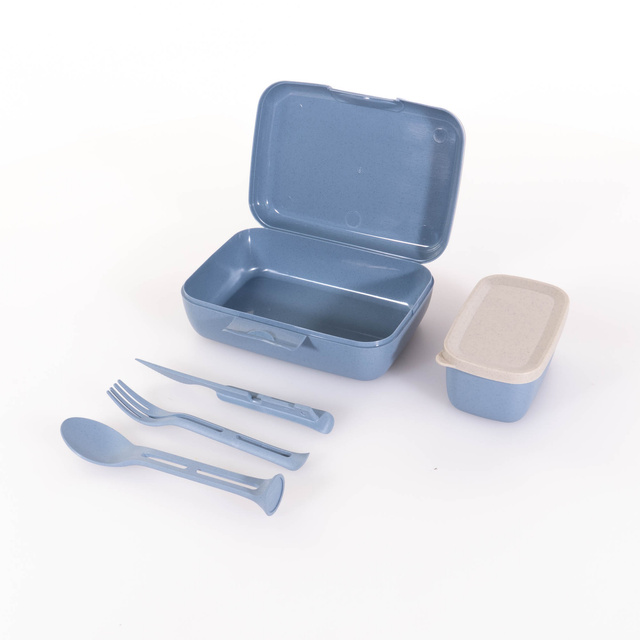  Cutie de prânz cu compartimente CANDY READY + set de tacâmuri, 4 elemente, KOZIOL