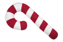 Perna de Crăciun LUCIEN, baston de zahăr din pluș, 57 cm