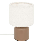 Lampă cilindrică Bouclé Bona maro înălțime 22 cm