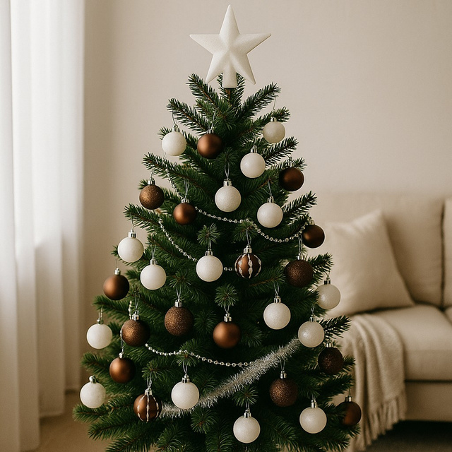 Set decoratiuni de Craciun in diferite culori, 44 de elemente