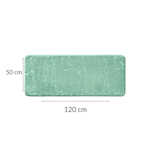 Covor de baie lung cu model in relief, 50 x 120 cm