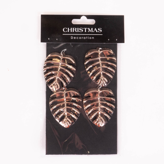 Decorațiuni de sărbătoare, pandantive cu frunze, pene, 4 buc.