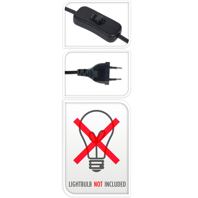 Lampa de podea in stil mansarda, inaltime 42 cm