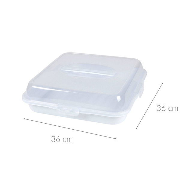 Recipient transport tort cu cleme, 36 x 36 x 10 cm
