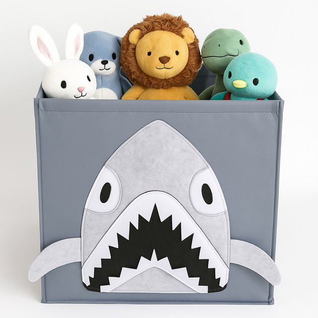 Cutie de jucării din fetru NOOLI, 30 x 30 x 30 cm