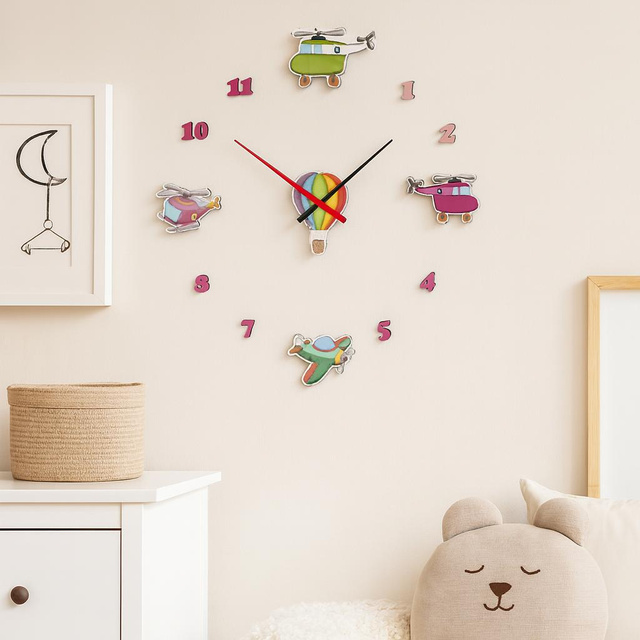 Ceas DIY pentru camera copilului VIB, model 3