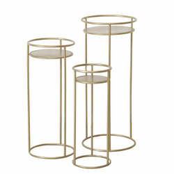 Set suporturi de flori metalice RICKY, 3 buc. 50-70 cm