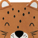 Cutie de depozitare catifea Leopard 29 x 29 cm