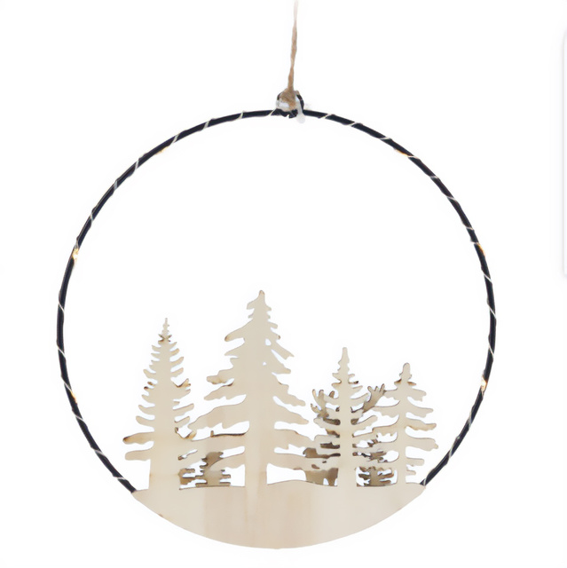 Decorațiune de Crăciun cu LED pentru suspendare, Ø 20 cm