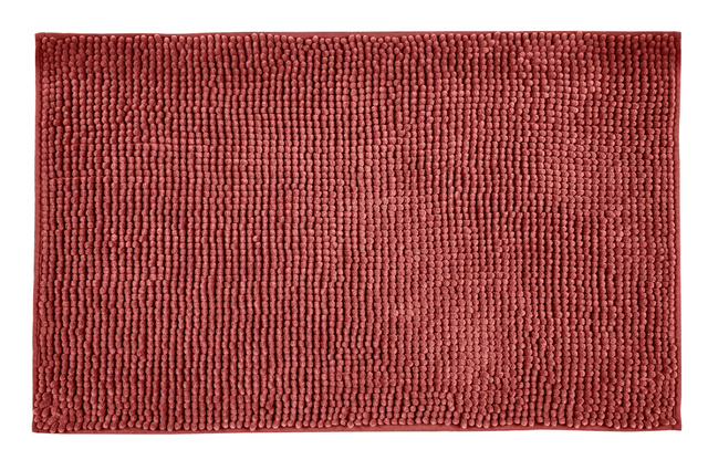 Covoras baie poliester Chenille, Rosu, 50x80 cm, ALLSTAR