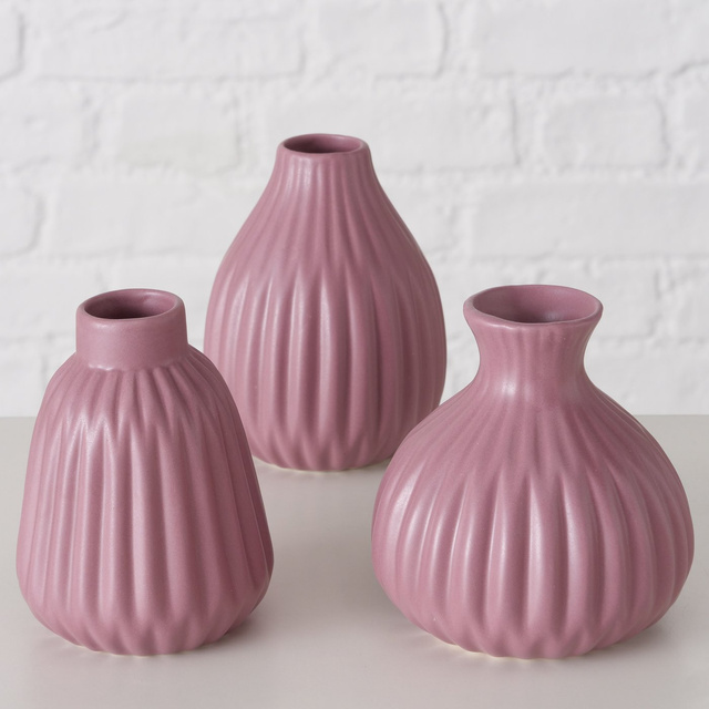 Vază din porțelan, în relief, ESKO, 12 cm