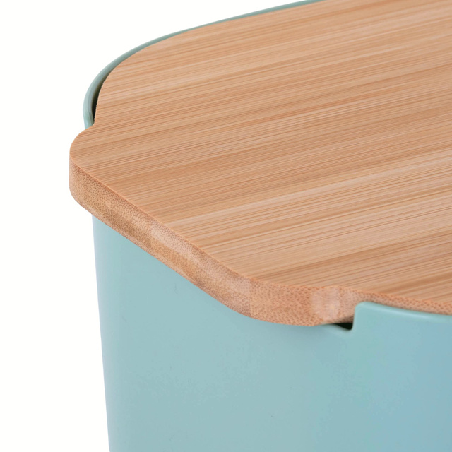 Cutie de paine cu capac din bambus, 33 x 18,5 x 12 cm