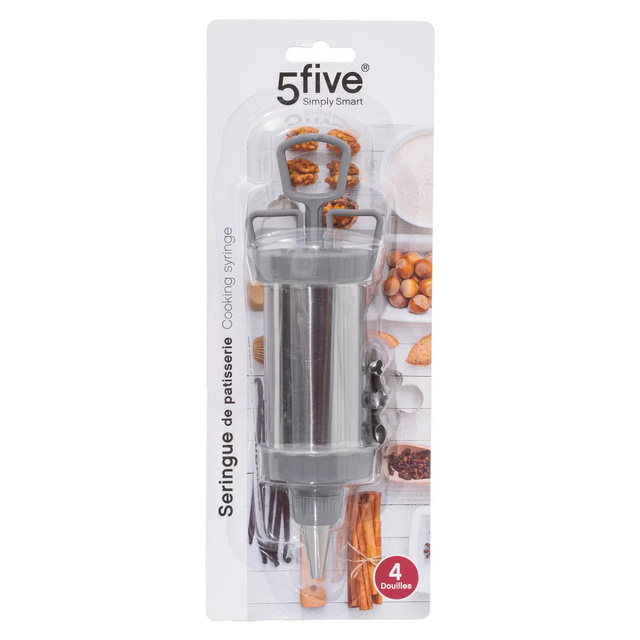 Decorator tort, inox, 4 varfuri