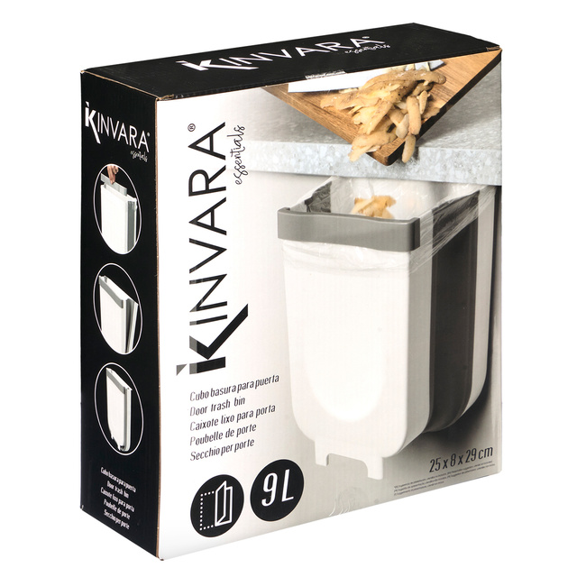 Recipient din plastic cu capac din bambus, 26 x 17,5 x 12,5 cm