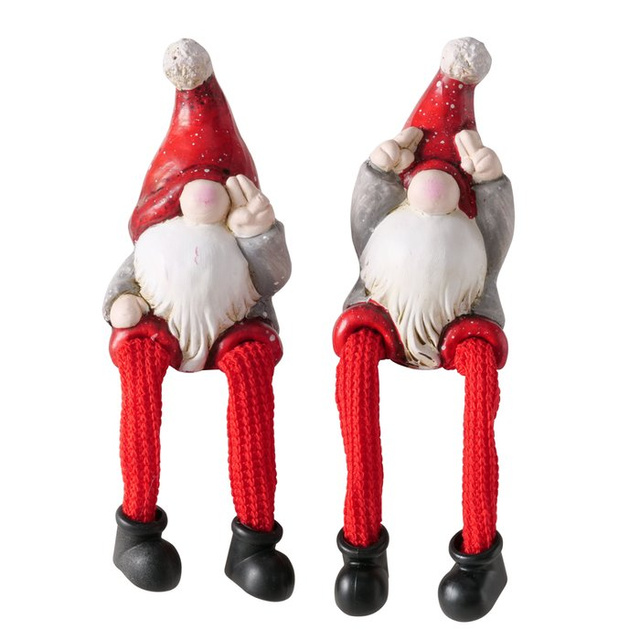 Figurină ceramică gnom șezând HAYO, înălțime 18 cm