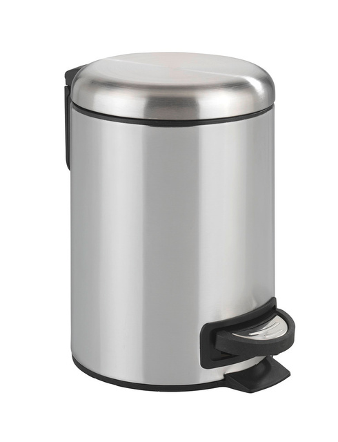 Cos de gunoi LEMAN, argintiu, 3 L, Wenko