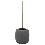 Recipient pentru perie FARO GREY + perie WC, WENKO, gri