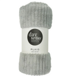 Pătură din flanel 160 x 130 cm, gri