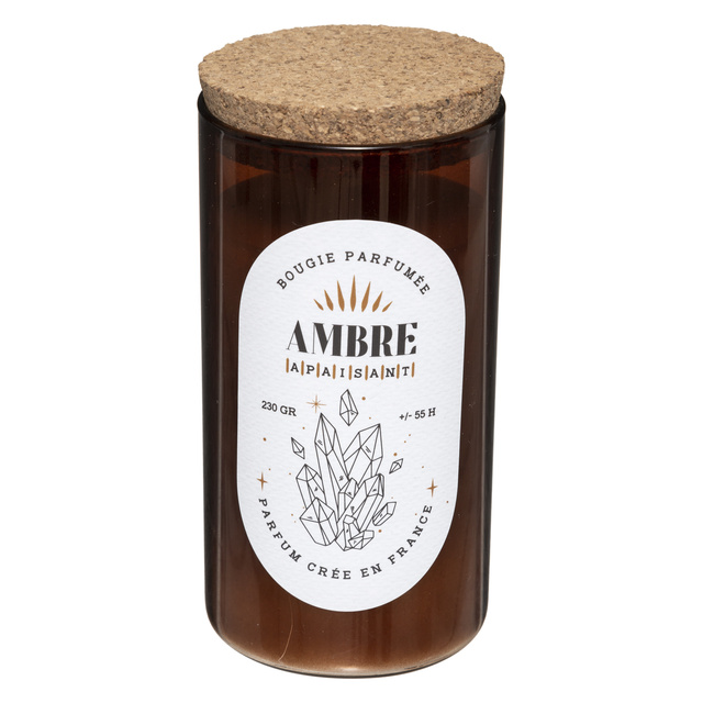 Lumanare parfumata cu suport din sticla, 230 g