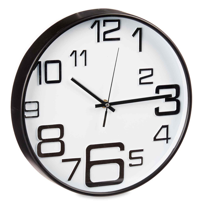 Ceas de perete pentru bucatarie, cadran usor de citit, Ø 30,5 cm