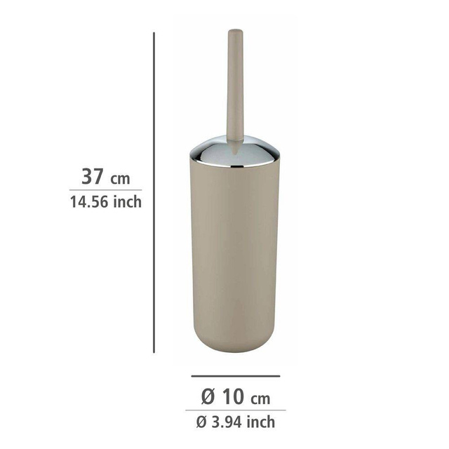 Recipient pentru perie BRASIL + perie WC, WENKO, bej