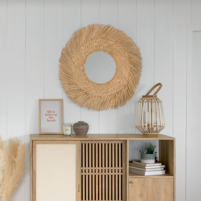 Oglinda decorativa, iarba de mare, 80 cm