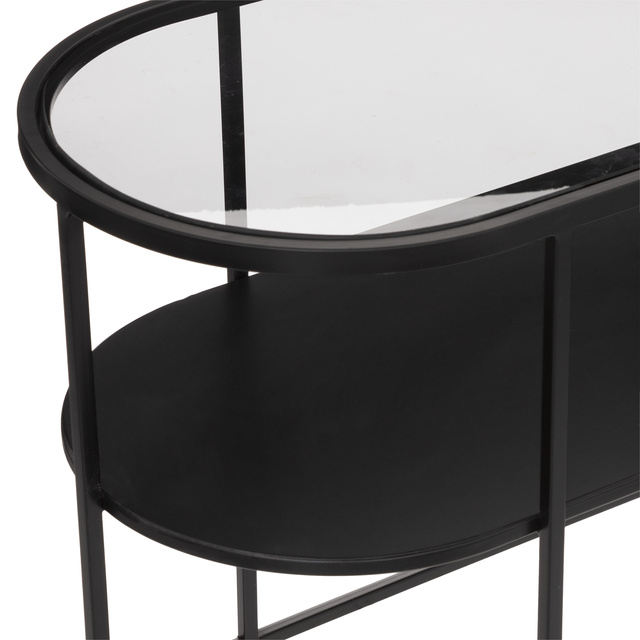 Masuta de cafea MARMUR cu raft, 52 cm