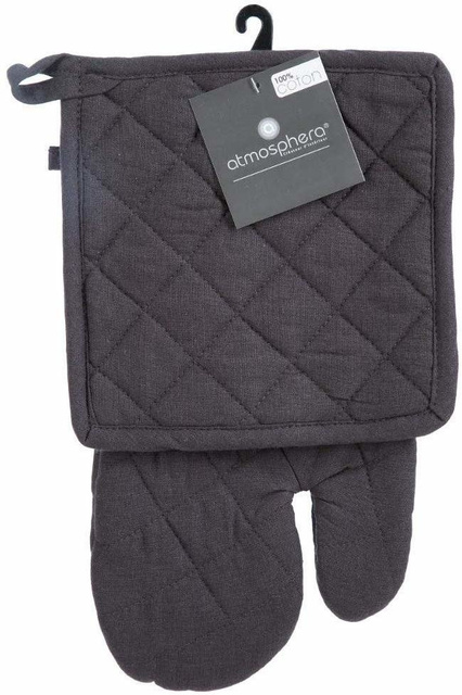 Suport de bucatarie + manusa, bumbac