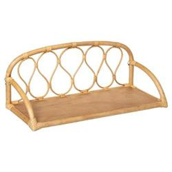 Raft decorativ pentru camera copilului, agatat, 57 cm, ratan