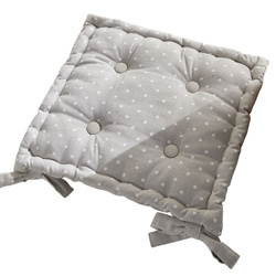 Perna pentru scaun CONSTANCE, din bumbac, cu legături, 40 x 40 cm