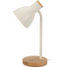 Lampa de birou in stil scandinav, baza din lemn, 14 x 36 cm