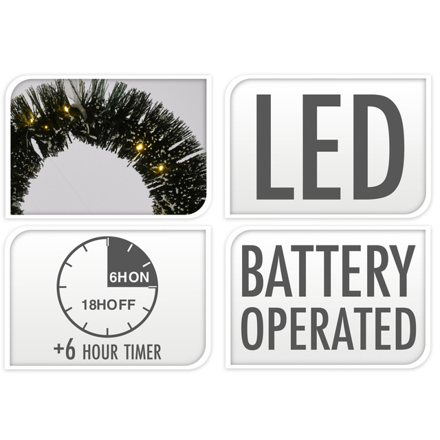 Coronita de Craciun cu iluminare LED, Ø 30 cm