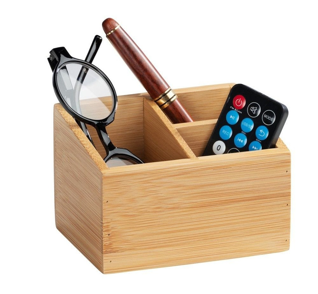 Organizator 3 compartimente pentru baie TERRA, 12x9x8,5 cm, WENKO