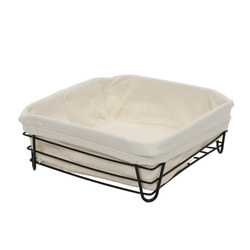 Coș pentru pâine Bistro, cadru metalic pătrat