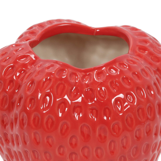 Vază ceramică „căpșună” MUZ, 16 cm