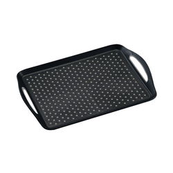 Tava servire Kesper, 45.5 x 32 x 4.5 cm, Plastic, Negru