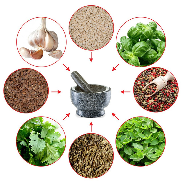 Mojar de bucatarie din granit cu pistil, ZELLER